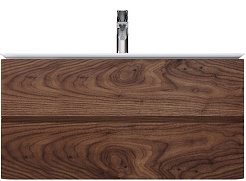 Am.Pm Тумба под раковину  Sensation 100 орех, текстурированная – фотография-1